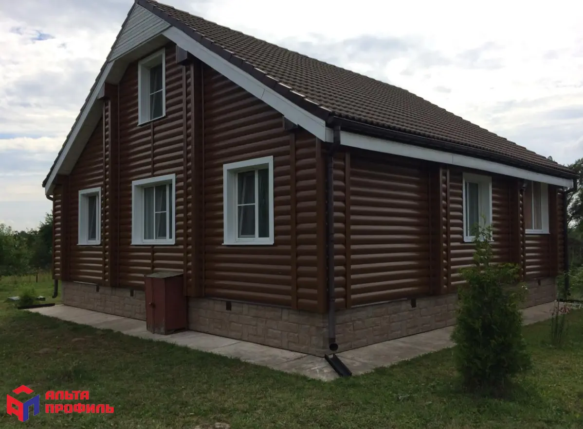 БЛОКХАУС Акриловый сайдинг | Премиум, Орех тёмный ВН-01 3100х200мм